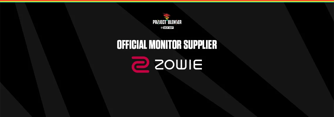 Project Blender welcomes ZOWIE as our Official Monitor Supplier