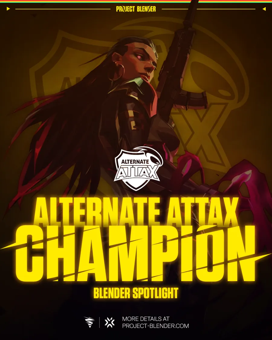 ALTERNATE aTTaX is your Blender Spotlight Champion!