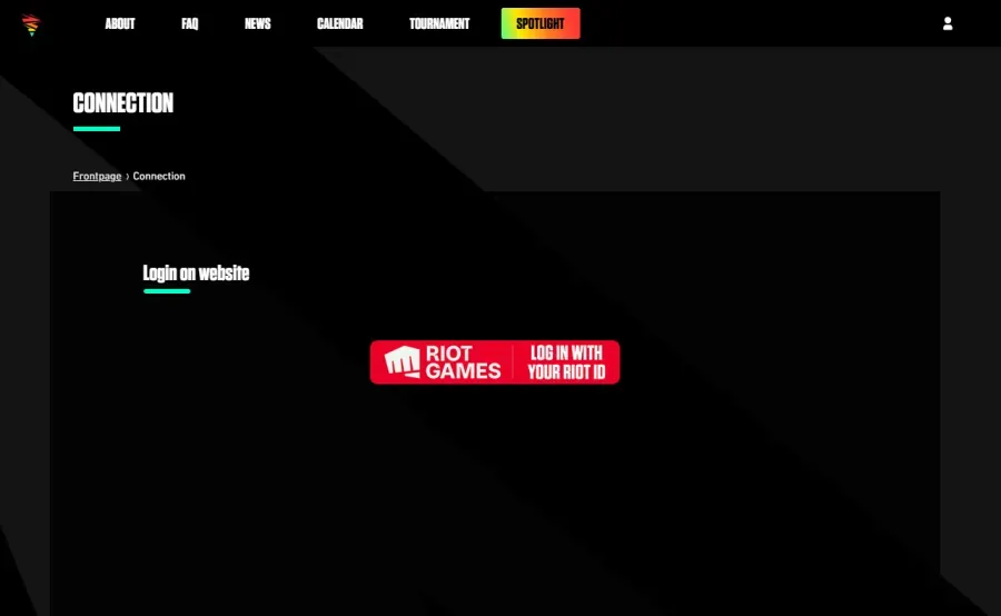 Log in to account